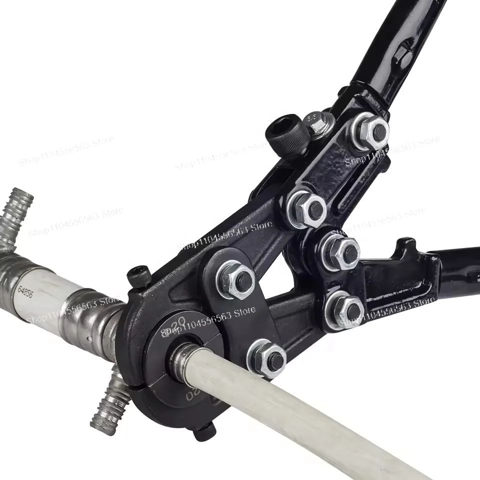 CW-1625 Stainless Steel Manual Crimping Tool for PEX and PB Pipe Connections, Plumbing and HVAC Installation Use