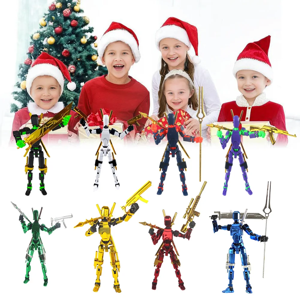 3D Multi-Jointed Movable Shapeshift Robot Creative Printed Mannequin Dummy Action Model Doll Toys Kid Decora for Girl Boys Gifts