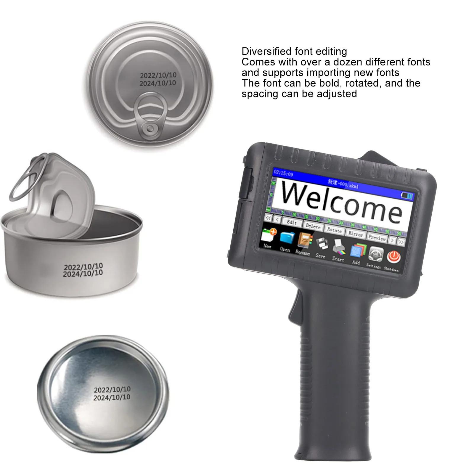 KD481 N طابعة نافثة للحبر المحمولة HD LED دعم متعدد اللغات المحمولة طابعة شعار صغيرة طابعة نافثة للحبر المحمولة #4