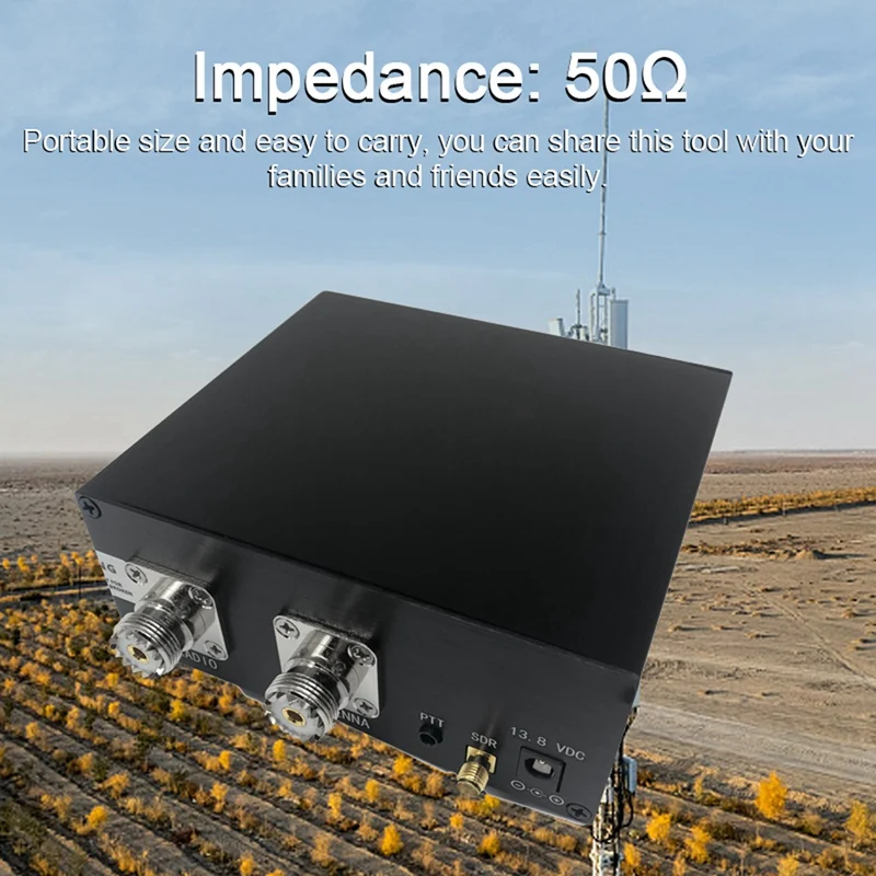 FULL-160Mhz الألومنيوم المحمولة SDR أجهزة الإرسال والاستقبال ، مفتاح الراديو ، هوائي Sharer ، معدات إشارة عملية ، TR صندوق التبديل ، 100 واط