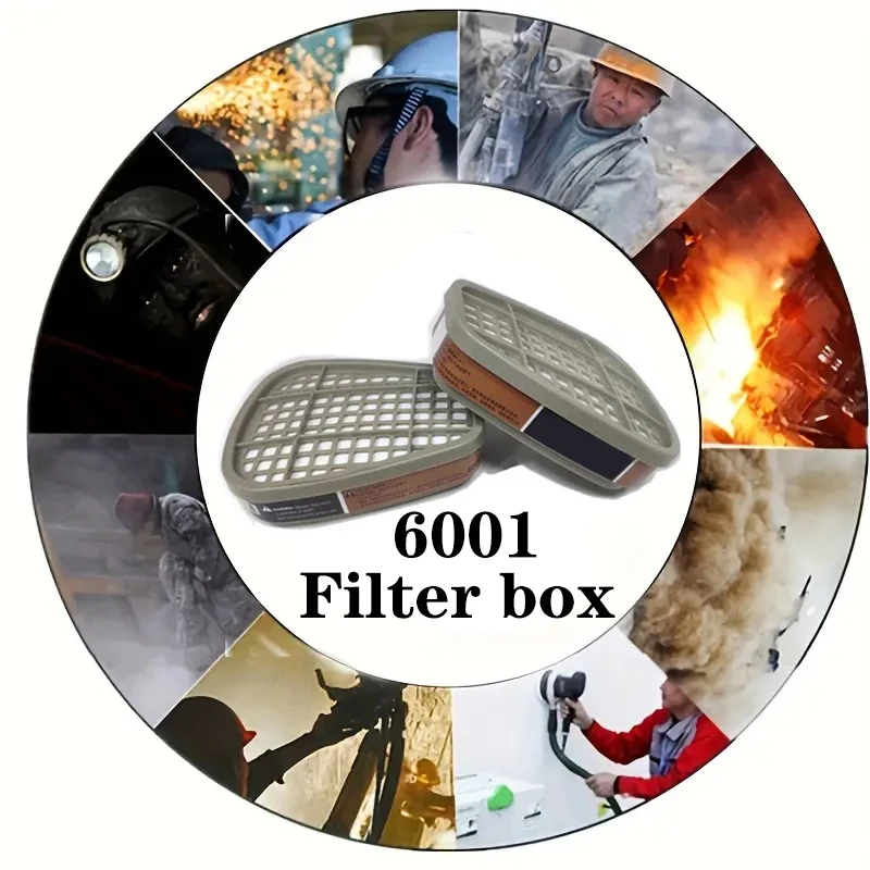 Organic 6001 Filter Cartridge Dustproof Cotton 5N11 5P71 For 6200/7502/6800 Gas Mask Chemical Respirator Painting Spraying