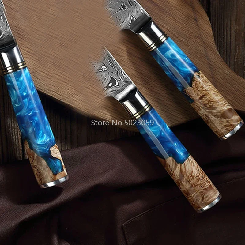 1piece Resin Mixed Burlap Wood Knife Handle Material for DIY Knife Handle Making Resin Plate Material