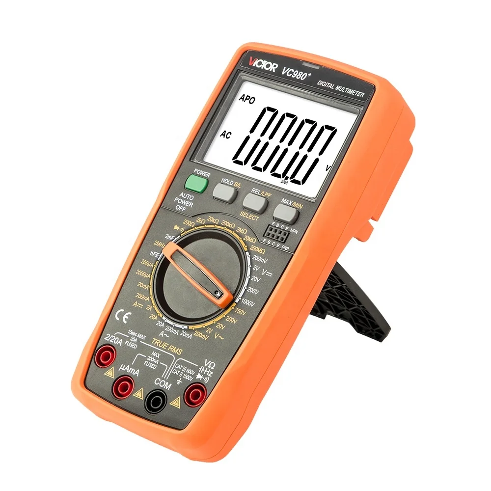 VICTOR VC980+ HIGH PRECISION DIGITAL MULTIMETER FOUR AND A HALF DIGITS WITH True effective value