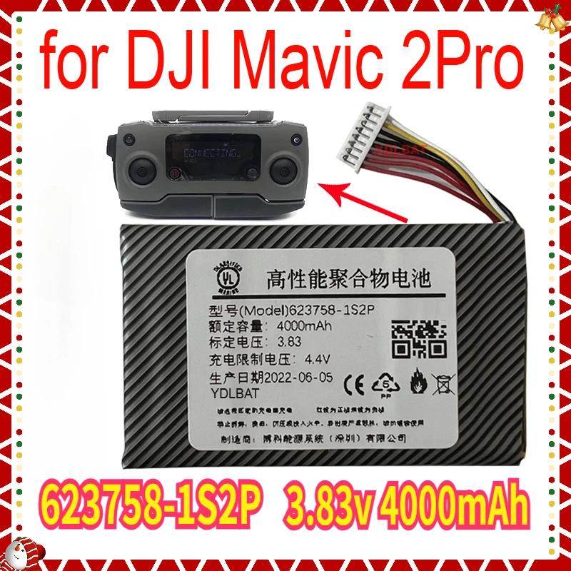 

3.83v 4000mAh Battery for DJI Mavic 2Pro,DJI Mavic Zoom Control 2 Pro Li-po Polymer Rechargeable 623758-1S2P