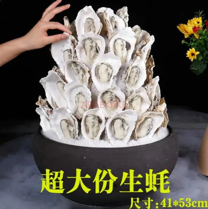 1set Simulated seafood model, fake seafood tower, beef prop, seafood buffet restaurant, sashimi beef model