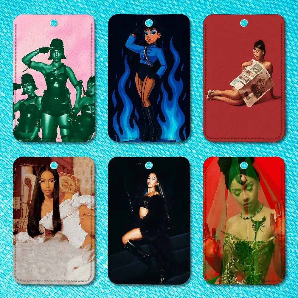 

M-Mariah the S-Scientist Custom Access Card Case Leather Card Holder Transportation Card Case Gifts