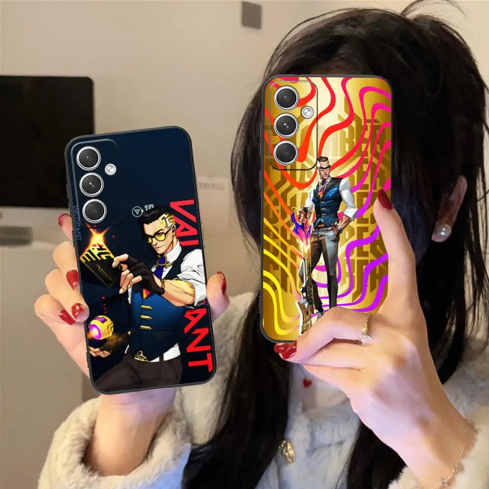 

Чехол для мобильного телефона Valorant Chamber для Samsung Galaxy S25 S24 S23 S22 S21 S20 Note20 Plus FE ультрацветный защитный чехол для мобильных телефонов