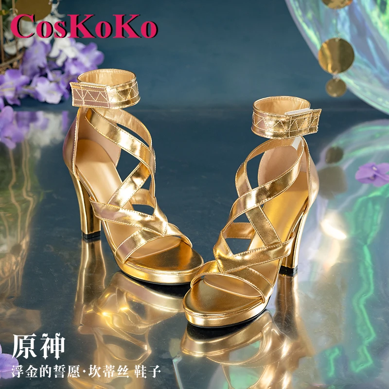 Coskoko nilou/layla/candace/faruzan schuhe cosplay anime spiel genshin impact mode hochhackige schuhe rollenspiel zubehör neu