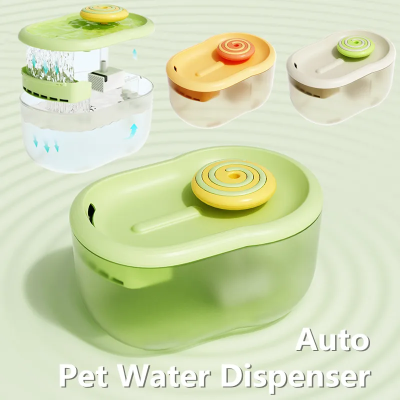 Smart Pet Water Dispenser Electric Cat Drinker Bowl Fount High Capacity Auto Filter   sterilize safety Pet Ultra-Quiet Cat Water