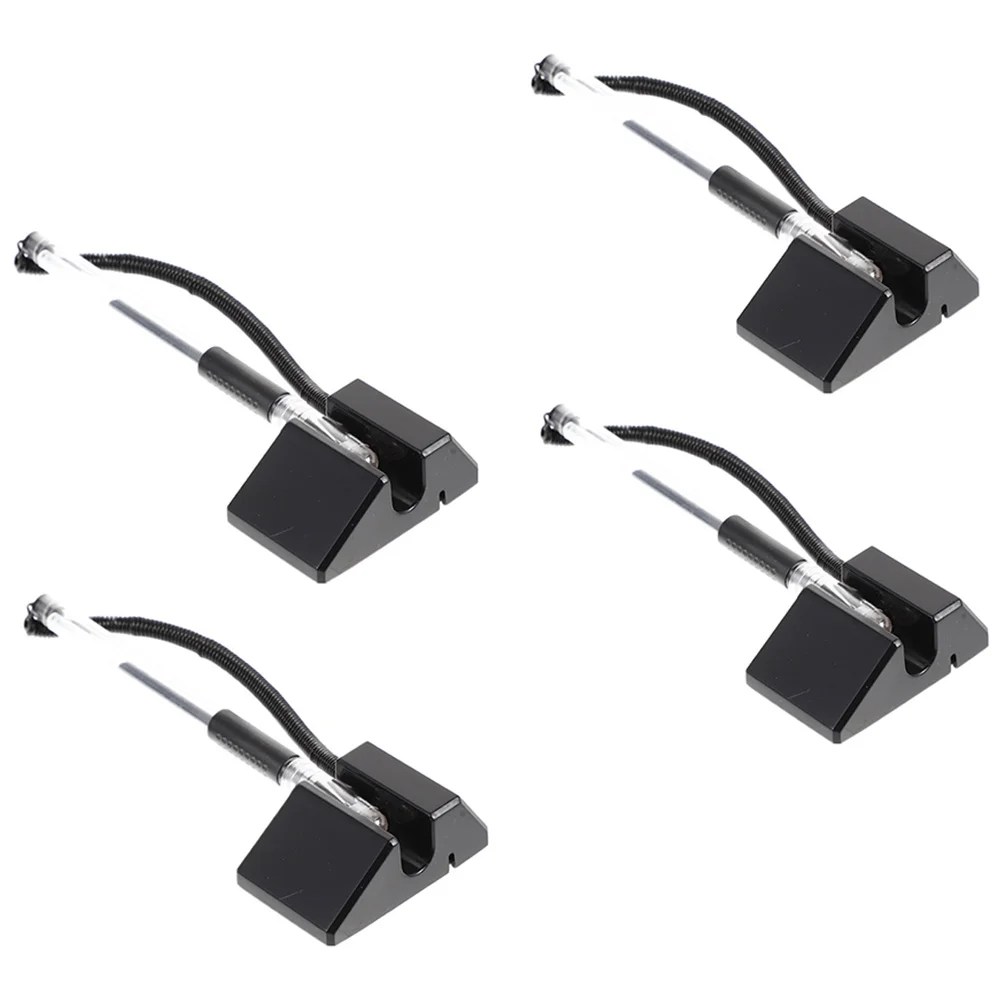 

4 pcs Black Security Gel Ink Pens with Holder for Desk Reception Anti-theft Premium Material Smooth Writing Counter for Banks