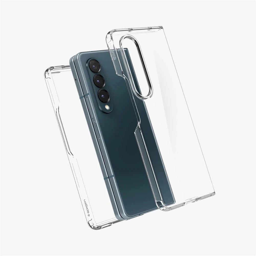 Etui Spigen Ultra Hybrid Pro MagFit Anti-Yellowing do Samsung Galaxy Z Fold 7 6 5 Przezroczysta, odporna na wstrząsy osłona Z Fold7 Fold6 — zdjęcie produktu 2