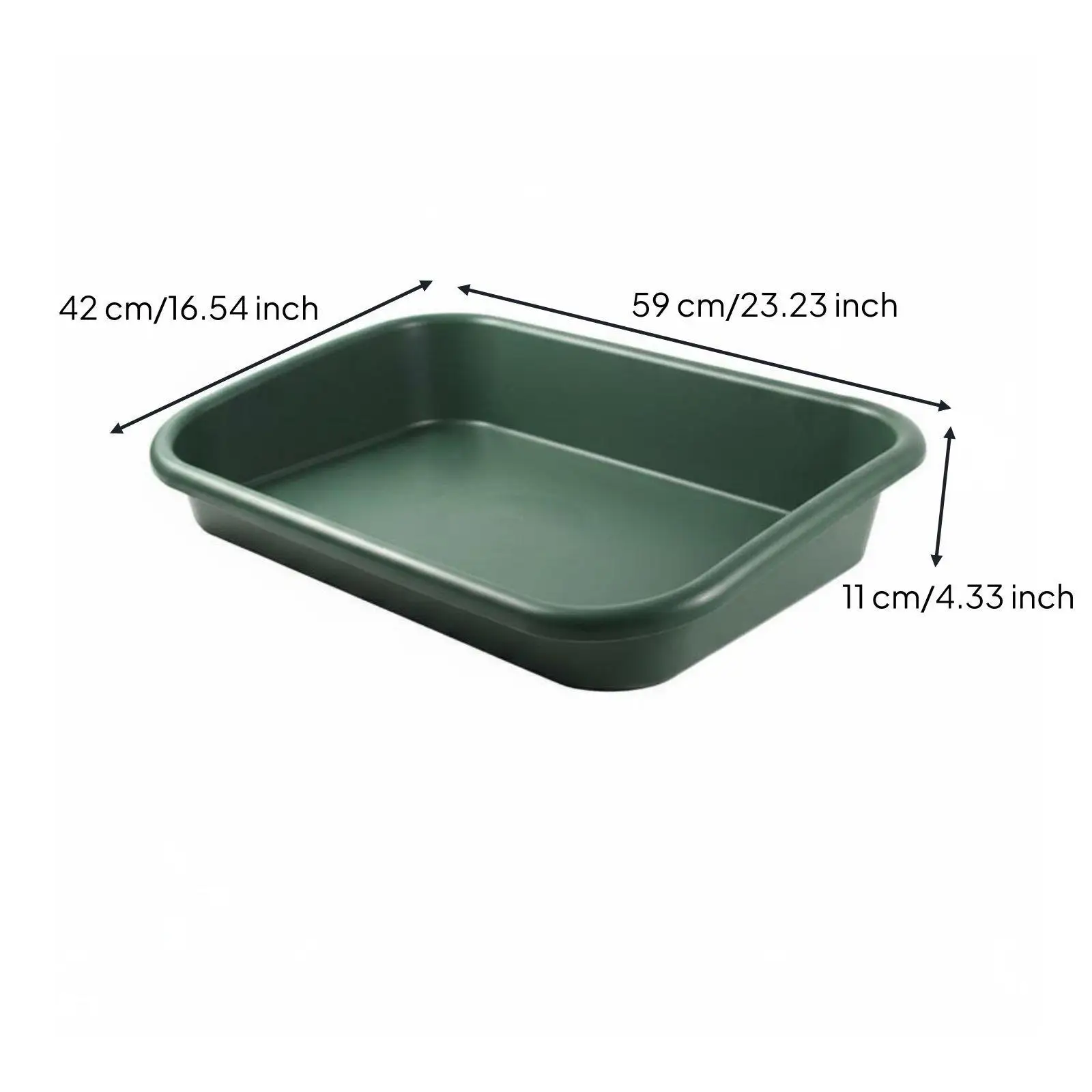 Durable Garden Tray for Seedling Growing Transplanting Large PP Plastic Potting Tray for Mess Free Indoor Outdoor Gardening Work