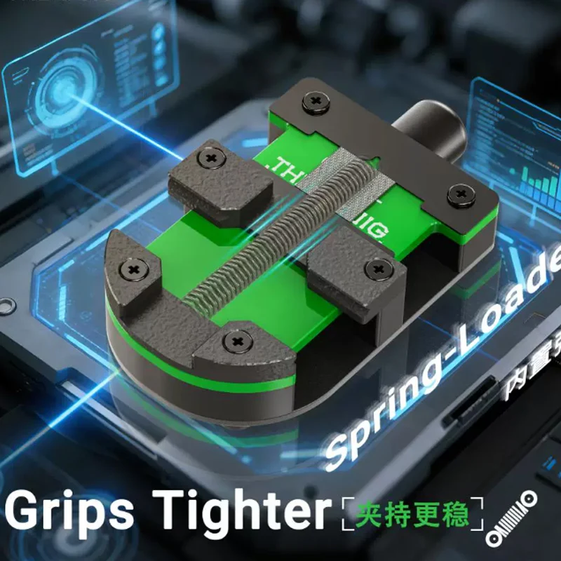 Mobile phone repair motherboard CPU chip high temperature resistant tempered glass panel U-shaped glass fixture firmly clamped