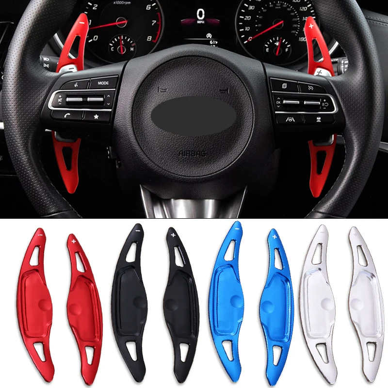 لكيا ستينغر CK GT S GTS GT2 GT + GTLine 2018-2023 سبيكة عجلة توجيه سيارة مجداف شيفتر تمديد التحول الداخلي