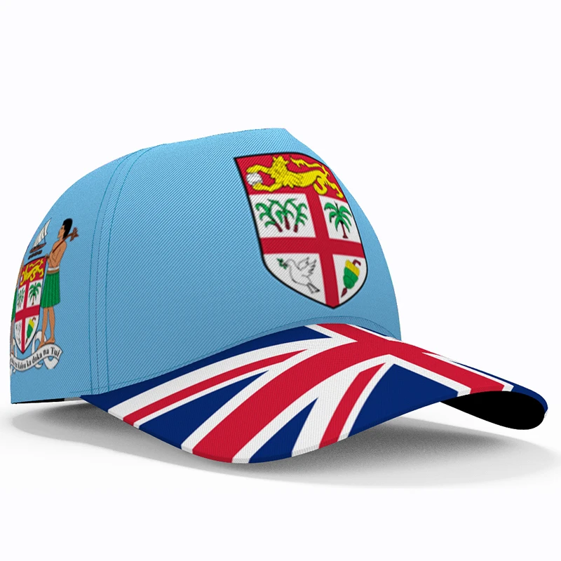 Fiji Baseball Caps Free 3d Custom Name Number Team Logo Fj Hats Fji Country Matanitu Tugalala O Viti Travel Nation Flag Headgear