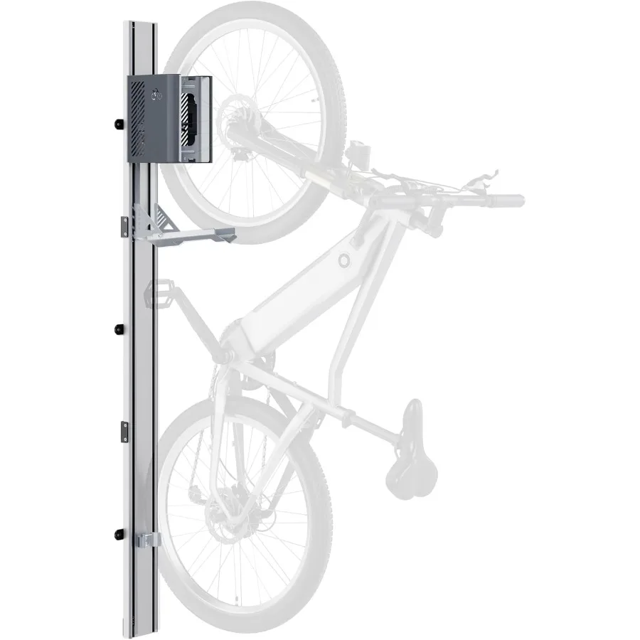 رف الدراجة الأوتوماتيكي للرفع يناسب 24-29 إطارًا رف حائط عموديًا شديد التحمل للدراجات حتى 71 رطلًا - رفع سهل الاستخدام #1