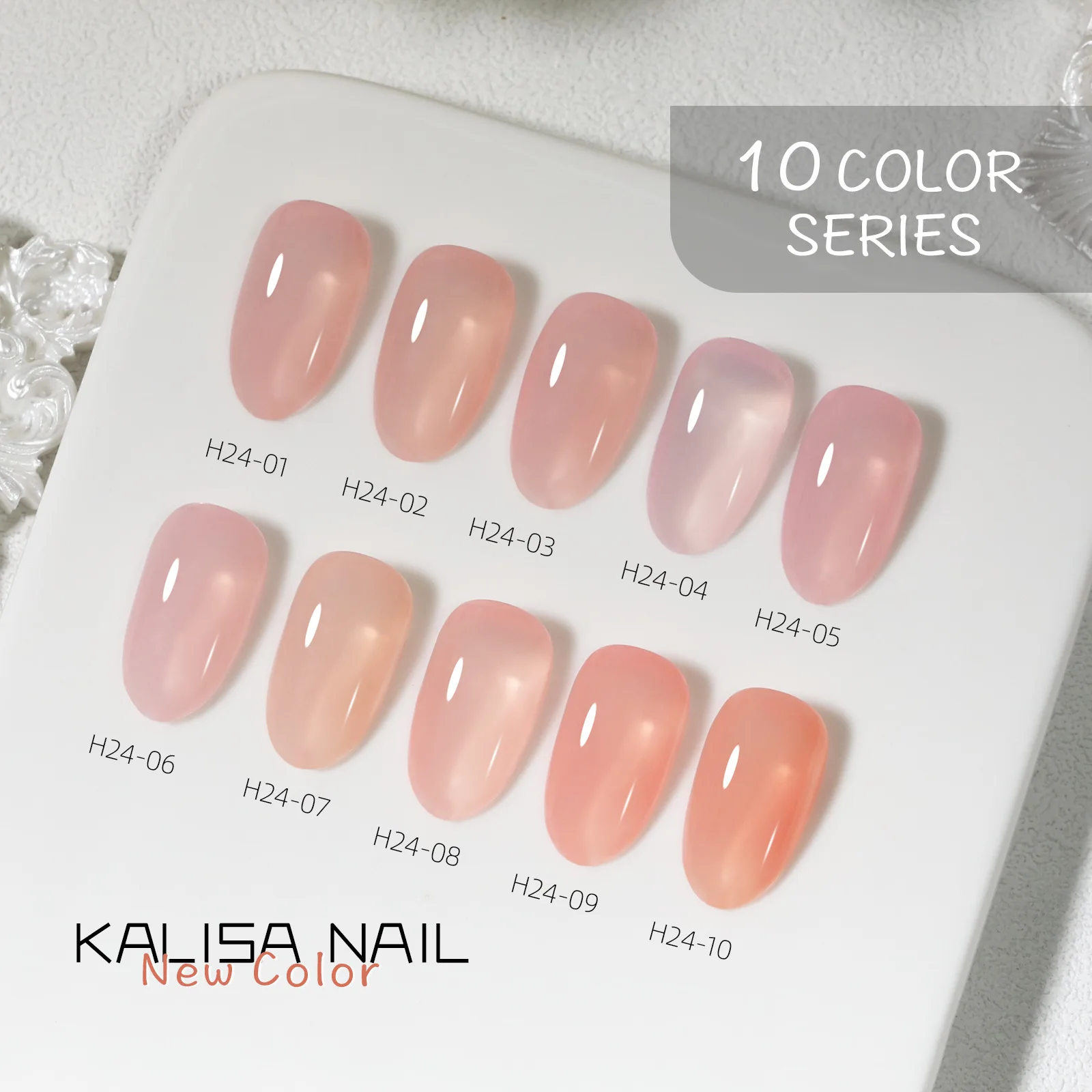 Nieuwe Zomer Transparante Jelly Gel Nagellak Roze Gel Semi Permanente Polish Top Coat Doorweekt Uv Gel Art Nagellak