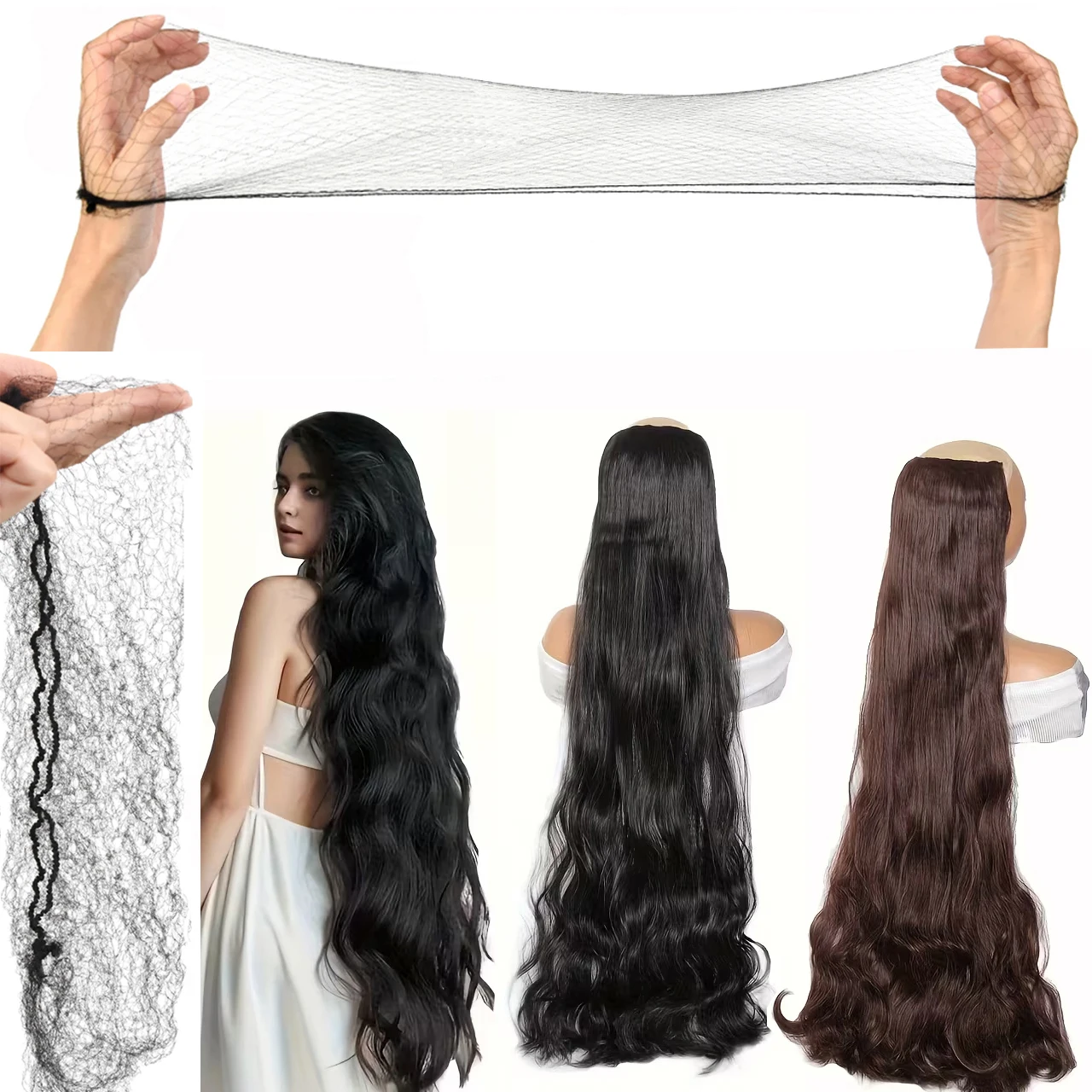 10MM Elasticity Invisible Elastic Mesh Wig Nets For Hair Bun Making Ballet Dancer Kitchen Food Serive Hairnets For Bundles