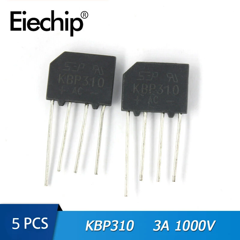 5pcs Diode Bridge Rectifier KBP310 DIP 3A 1000V