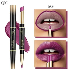 2 IN 1 Lip Liner Waterproof Nude Matte Lipstick Pencil Sexy Red Long Lasting Double Ended Lipliner Makeup Cosmetics For Women