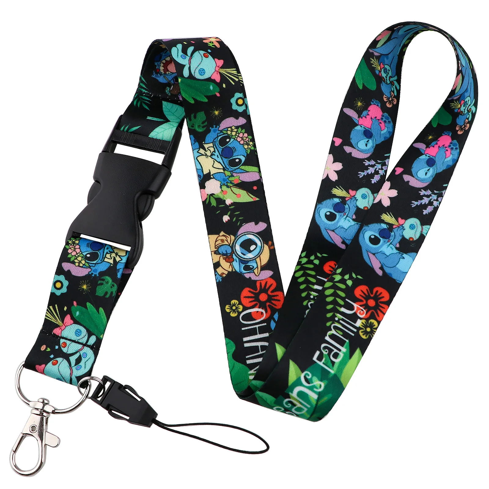 Disney Mickey Yoda Buckle Lanyards For Key Neck Strap Lanyard Keychain Holder Hang Rope Keyrings Fashion Accessories Gifts