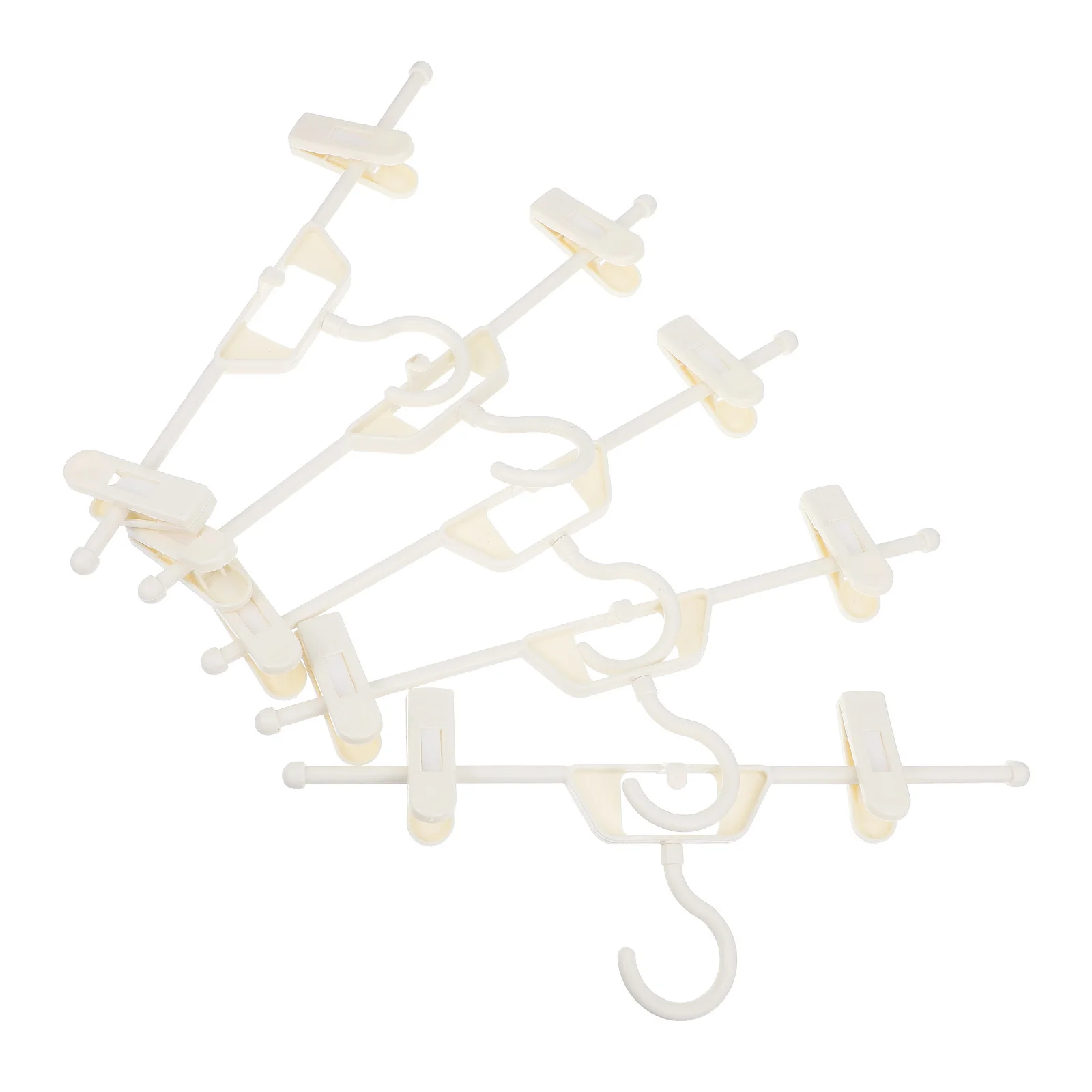 

5Pcs Wide Grip Pants Hanger Adjustable Clothing Hanger Sturdy Drying Rack for Pants Short Skirt Home Laundry Storage