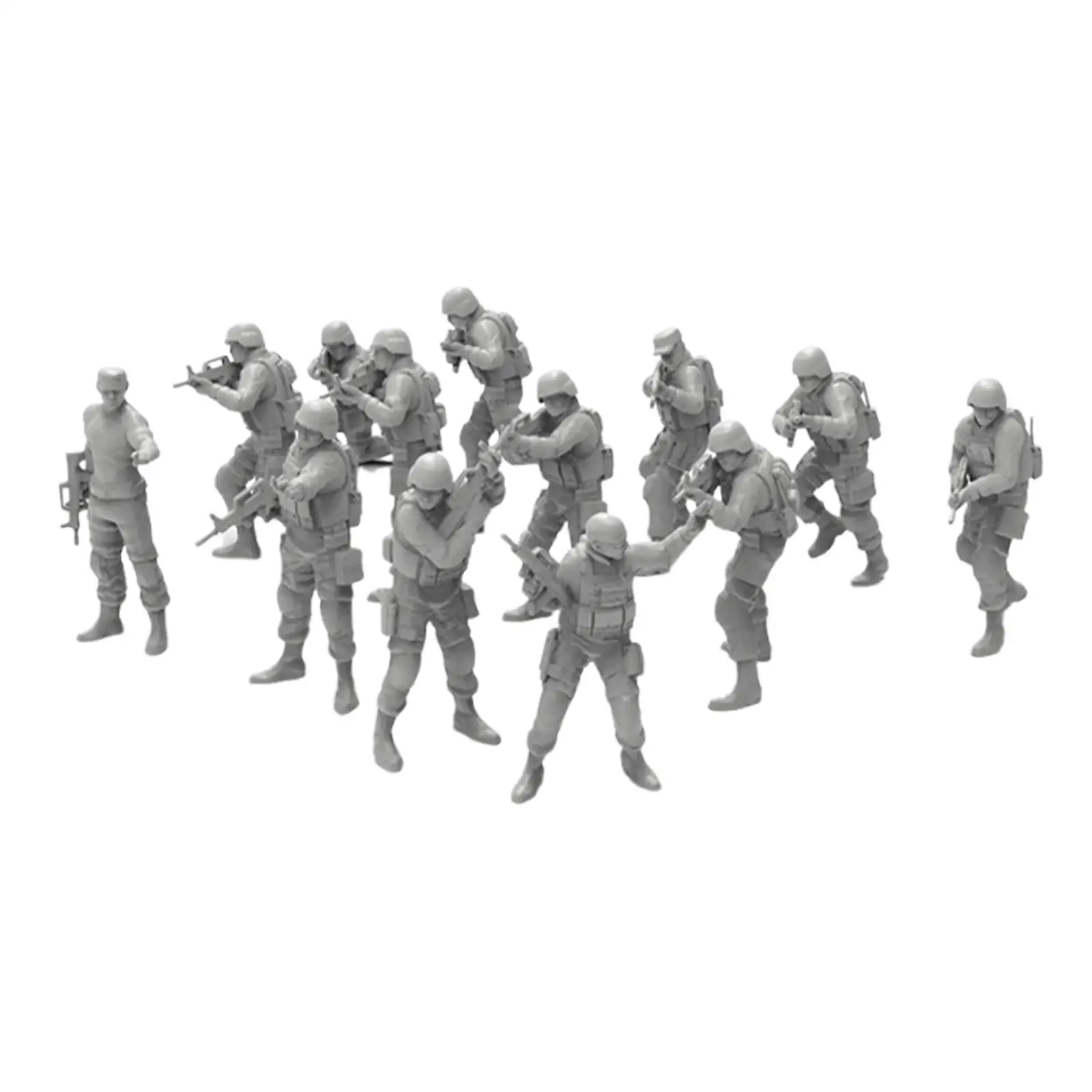 

13Pcs 1/72 People Figures for Scenery Landscape Photography Props Ornament
