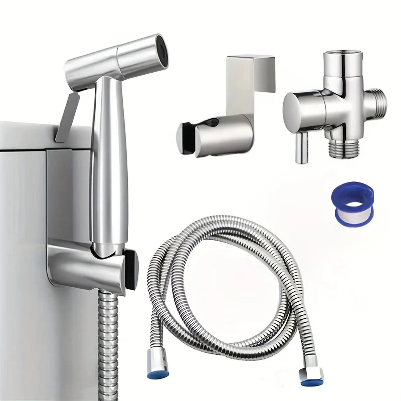 

Toilet Spray Gun Set 1pc Explosion-proof Toilet Companion Set - 304 Alloy Water Separator, Spray Gun, Female Washer