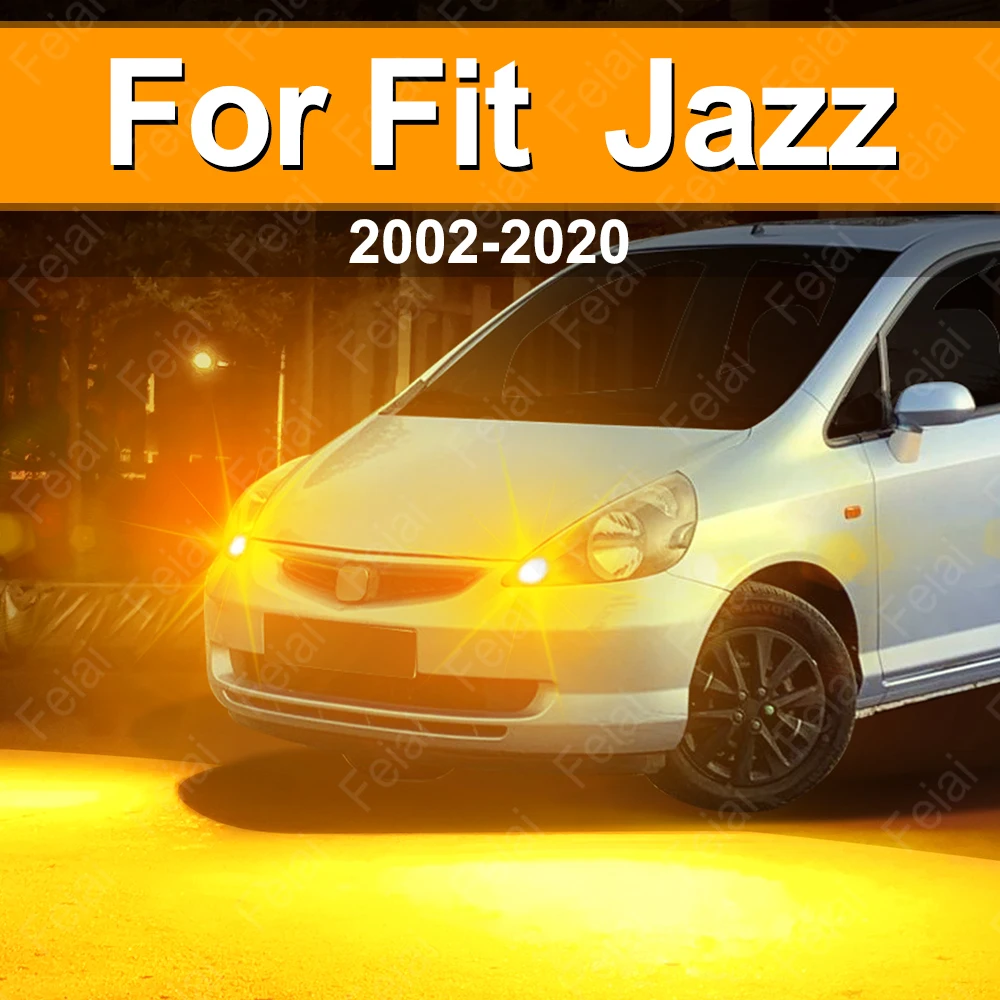 Luz LED de Señal de Giro para Automóvil, Accesorio para Honda Fit Jazz, Bombilla Indicadora LED Ámbar, Compatible con Fit Jazz GE3 GE1 GE6 GE8 GK3 GK5 GP5 GK GD GE