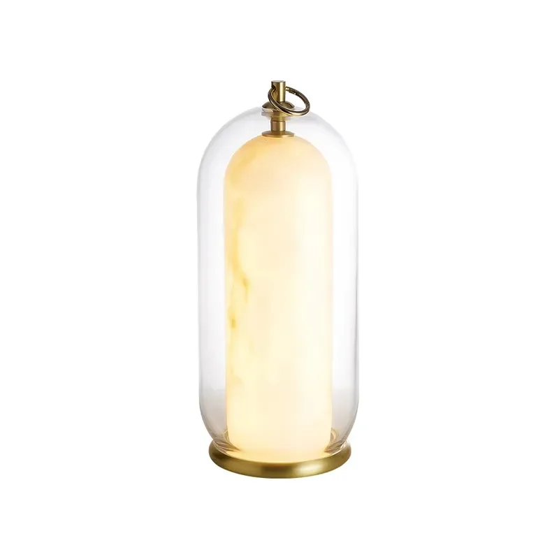 Dimmable LED Desk Lamp with Glass Shade Warm White Light Home Decor Reading Table Light Adjustable Brightness Modern Style