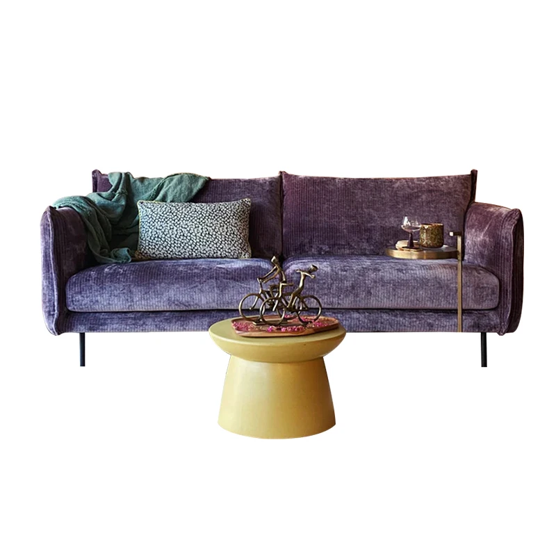 

The living room French wabi-sabi medieval style can be removed and washed for lazy sofas