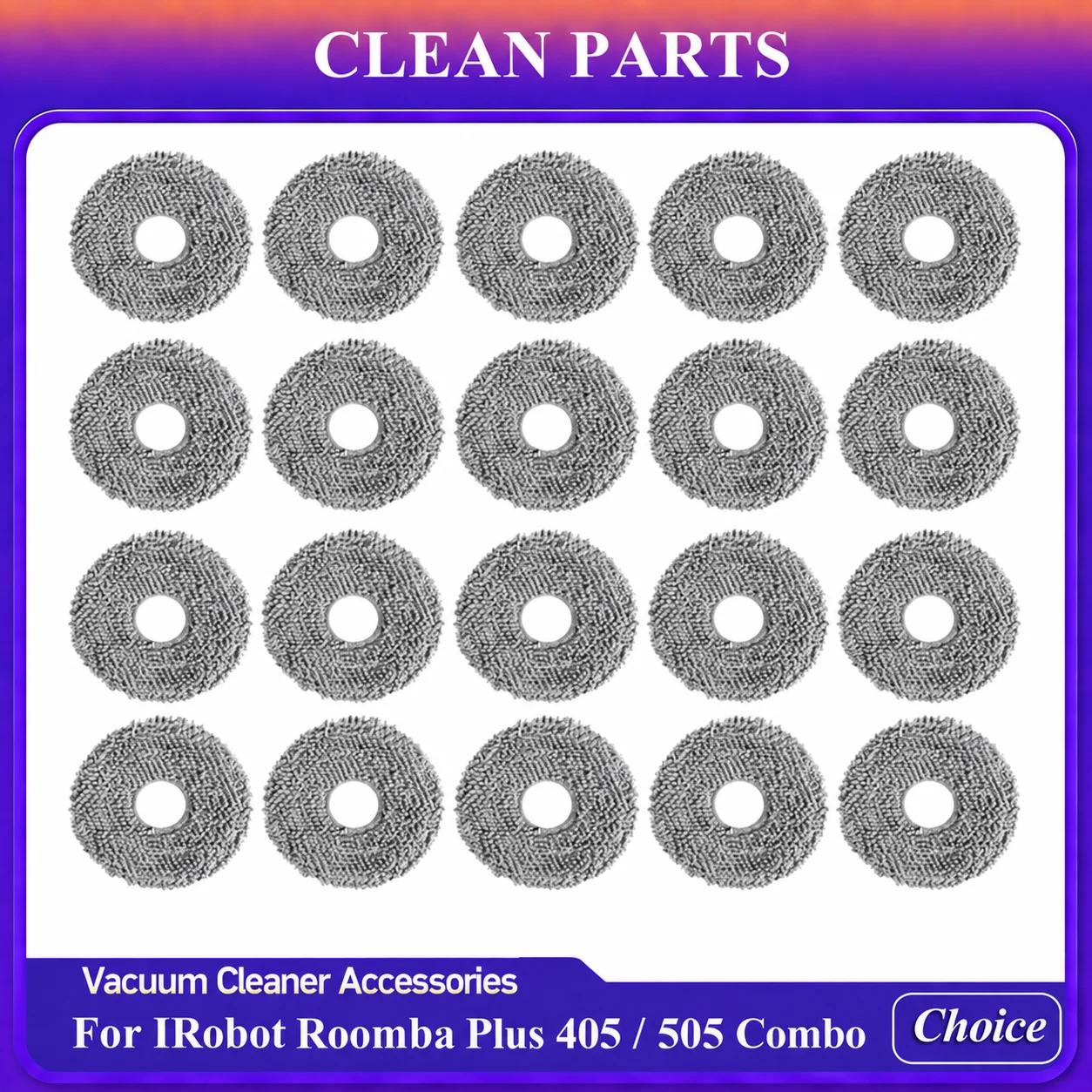 Per IRobot Roomba Plus 405 Combo/Plus 505 Combo e per Dreame X40 Master, panni di ricambio per aspirapolvere, accessori per mop.