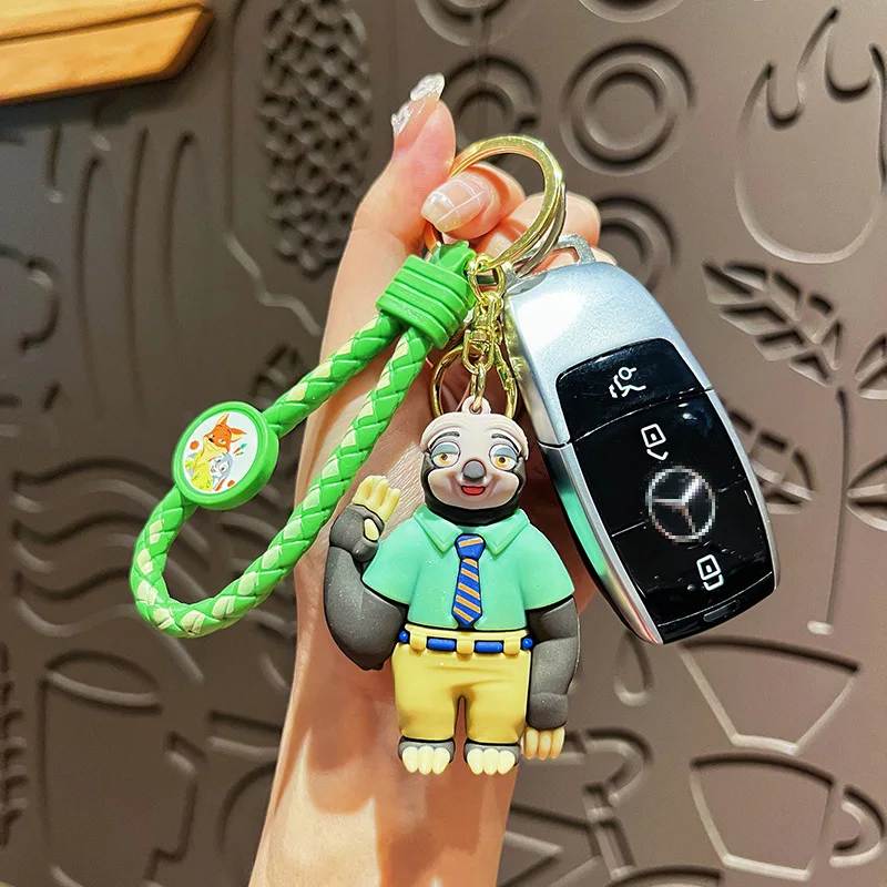 ل Zootopia المفاتيح لطيف جودي دمية حقيبة مدرسية الإبداعية تزيين مُثبت مفتاح السيارة الديكور سلسلة للحزب هدية الكريسماس ل #3