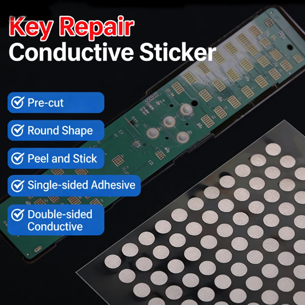 Conductive Repair Tape for Remote Control Buttons, Electronic Keyboards & Game Console Controllers – Silicone Button Contact