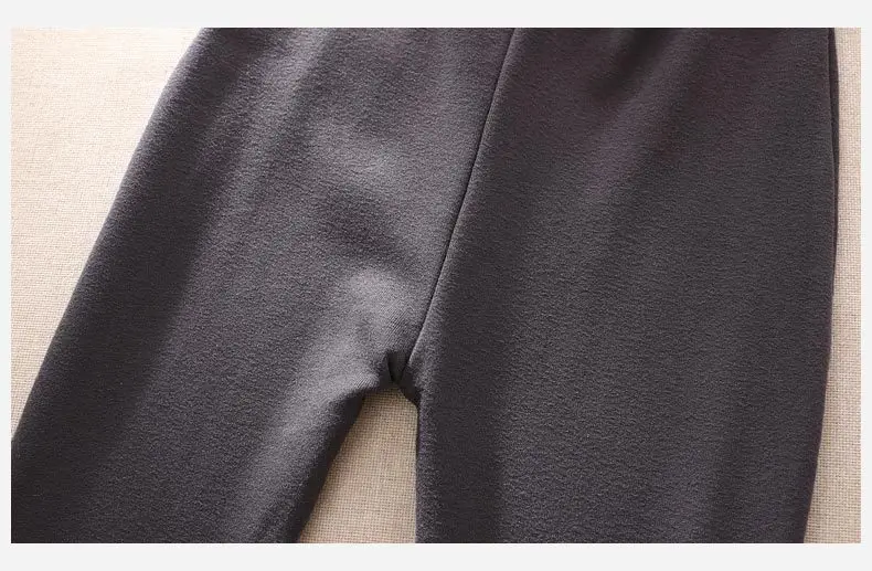 한국 스타일 소녀 탄성 Legging 봄 가을 솔리드 컬러 플랫 허리 마이크로 플레어 바지 유아용