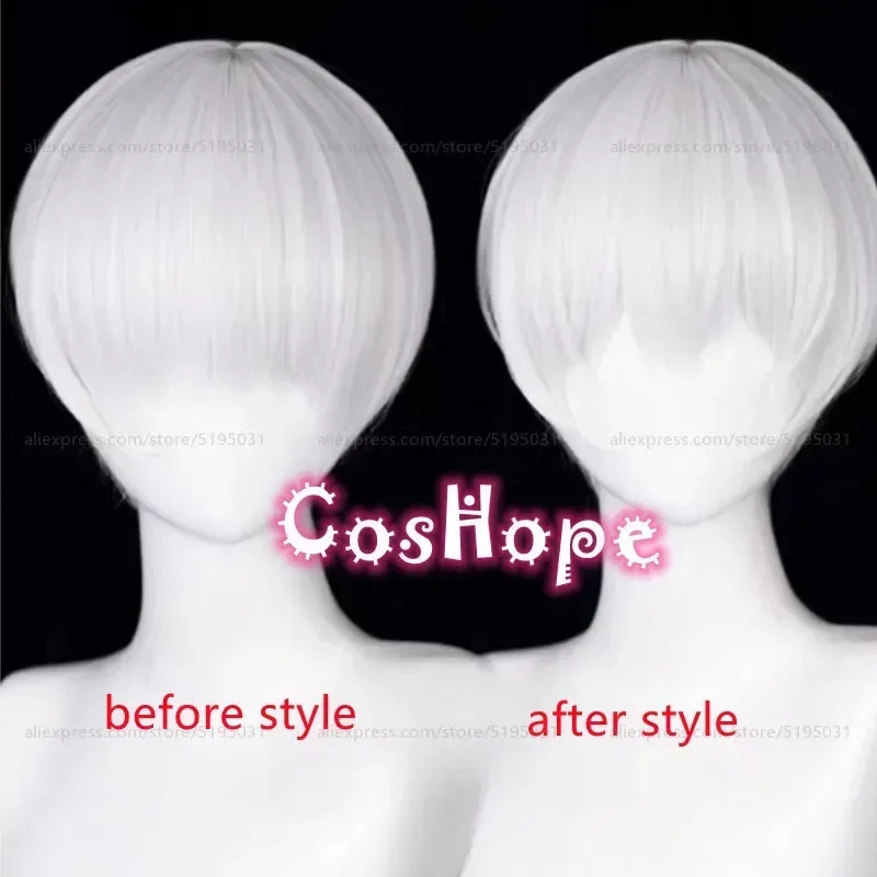 Candy 20259S 2b White Anime Cosplay Wig Heat Resistant Synthetic Wigs Hair