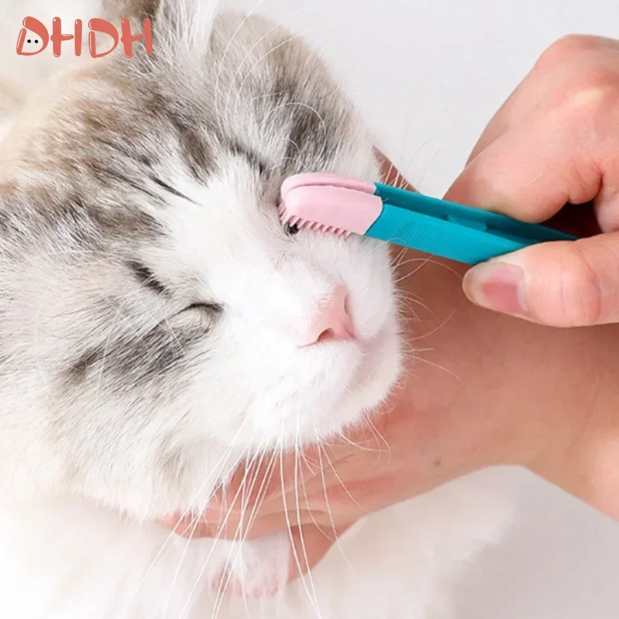 Pet Grooming Tools Cat Eyes Comb Pet Tear Stain Remover Comb Cleaning Brush For Small Cat Dog Products Cleaner Clip Pet Supplies