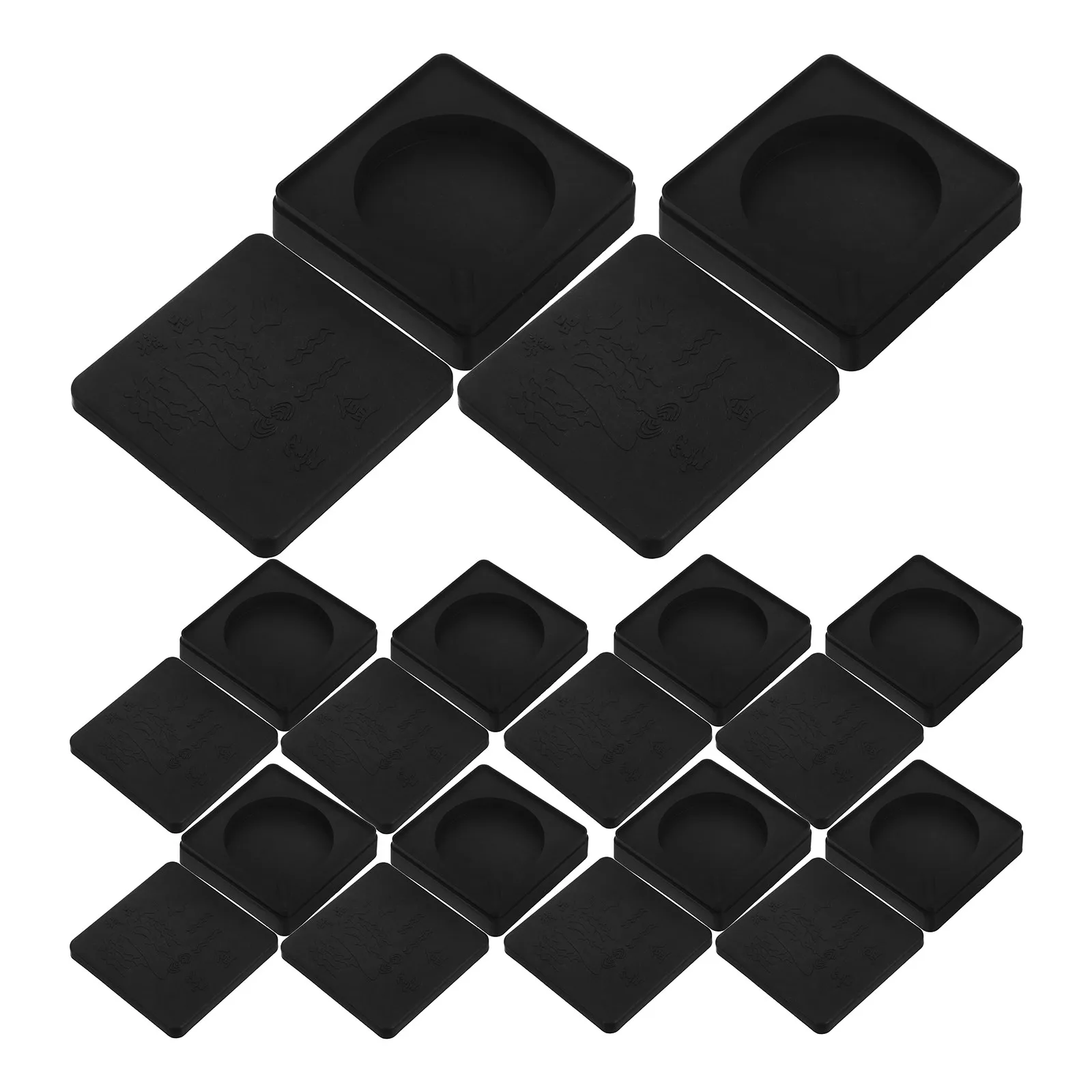 

Набор из 10 пластиковых чернильниц для китайской каллиграфии с крышкой, портативные, легко моются, для практики суми-э.