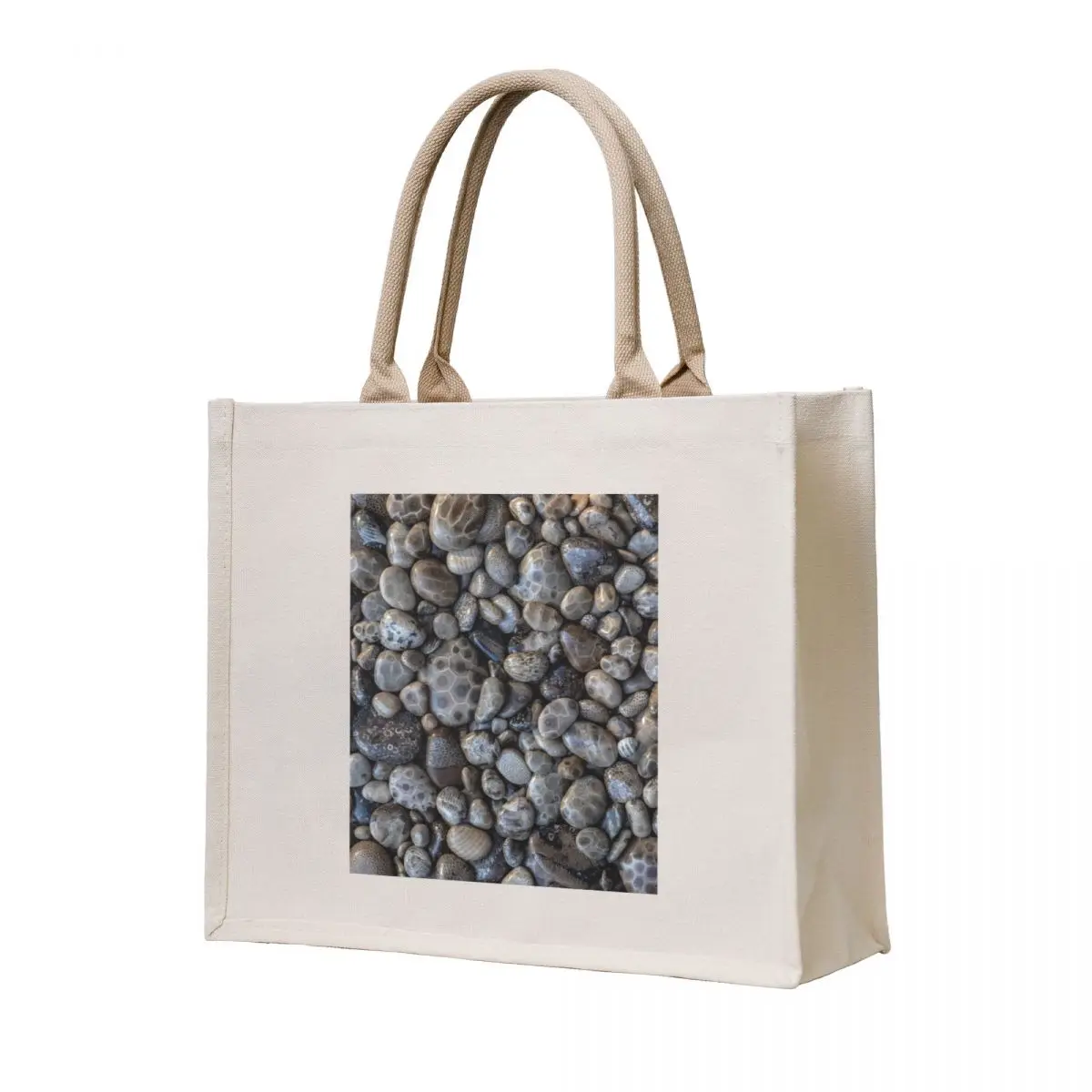 

Great Lakes Petoskey Stones Tote Bag Shopper bag eco bag folding Portable shopping