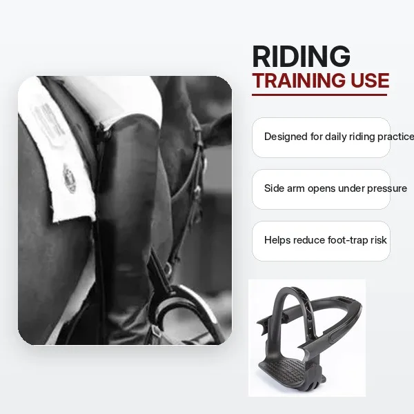 Equestrian Safety Stirrups Quick Release Lightweight Horse Riding Stirrups Durable Tack Gear for Adults