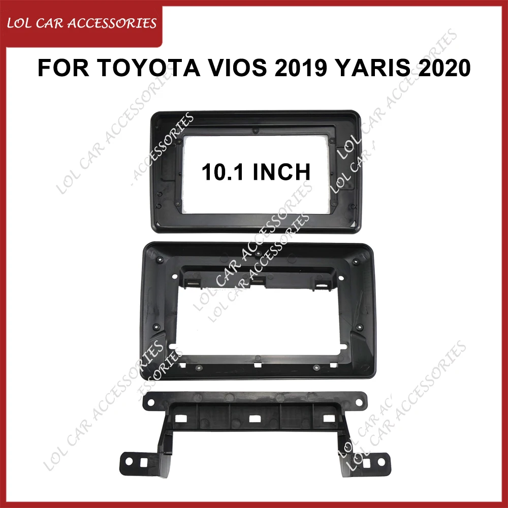 

10,1-дюймовый для TOYOTA Vios 2019 Yaris 2020, автомобильный радиоприемник, Android, стерео MP5-плеер, лицевая панель, рамка, головное устройство, 2 Din, накладка на приборную панель