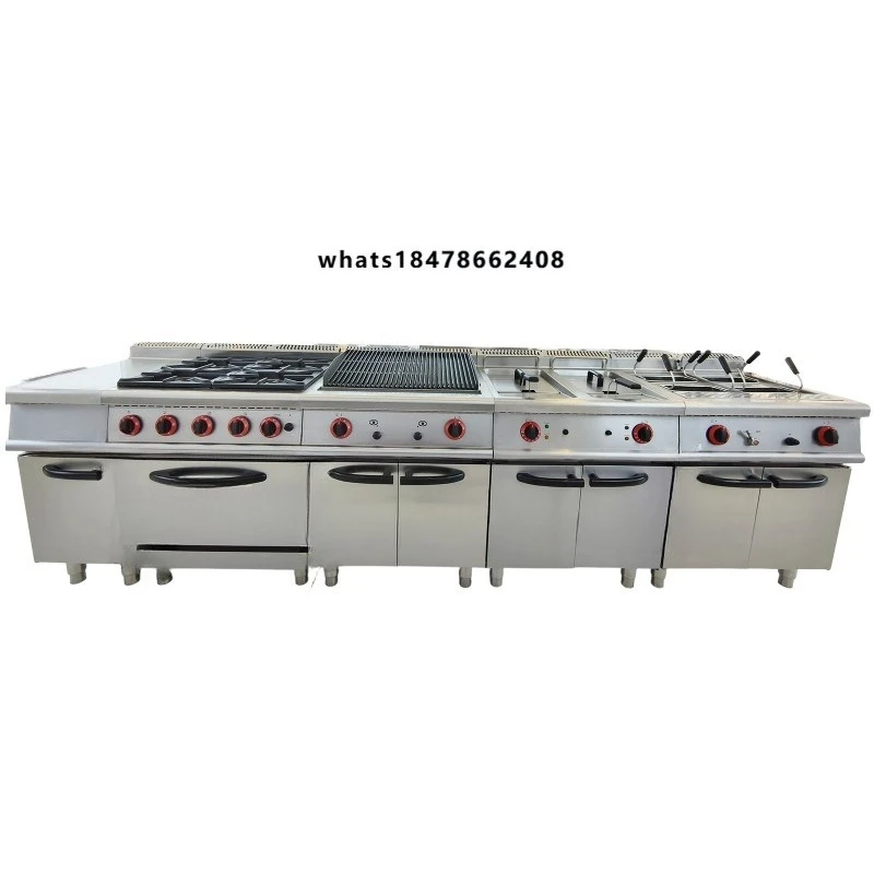 Customizable All-in-One Western Kitchen Ranges Multi-Purpose Gas/Electric Cook Combo for Schools Hotels Restaurants