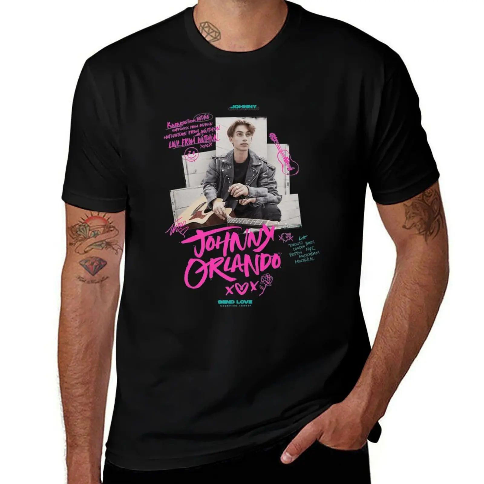 Johnny Orlando Photo Collage Premium T-Shirt t shirt for man 100 percent cotton T-Shirt