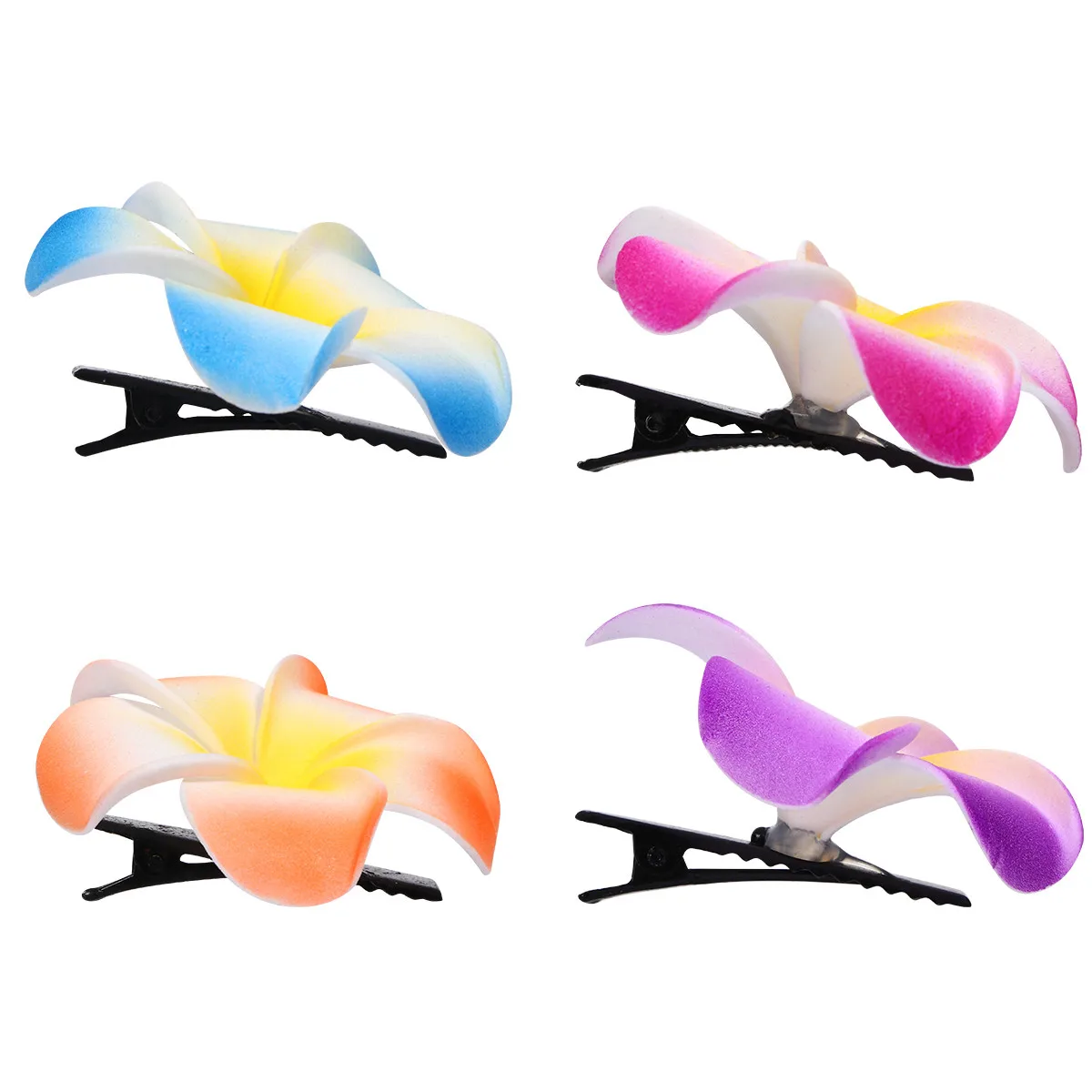 

18 Pcs Mini Hair Clips Artificial Flower Hairpin The Flowers Hibiscus Wedding for Women