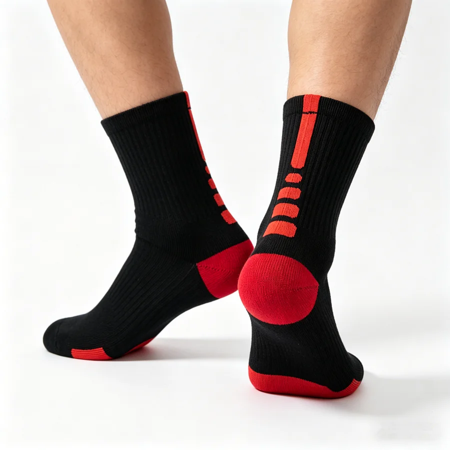 1/5/8/10 Pairs Men's Women's Anti Slip Grip Baseball Rugby Athletic Exercise Socks Towel Bottom Breathable Shockproof view 3