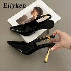 Eilyken Sexy Slingbacks Buckle Strap Women Pumps Fashion Design Thin High Heels Pointed Toe Banquet Prom Female Shoes