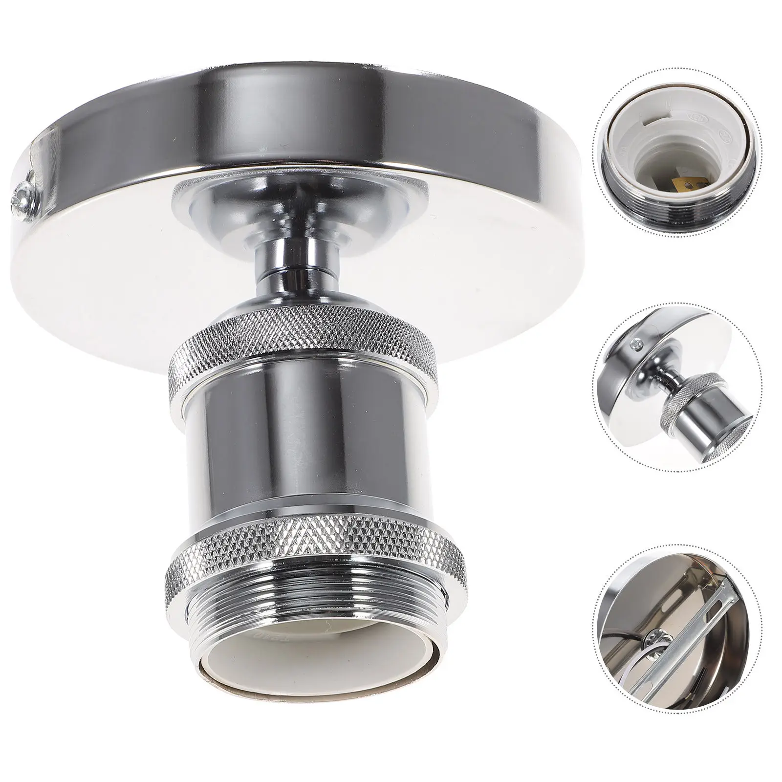 

Адаптер для лампы E27 в винтажном стиле, металлический держатель для лампочки, для дома, бара, ресторана, замена основания светильника