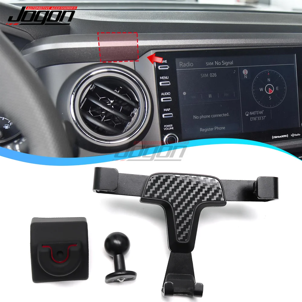 For Toyota Tacoma 2016-2022 Car Accessories Phone Holder Air Vent Clip Mount Mobile Phone Holder Cell Phone Support GPS Stand