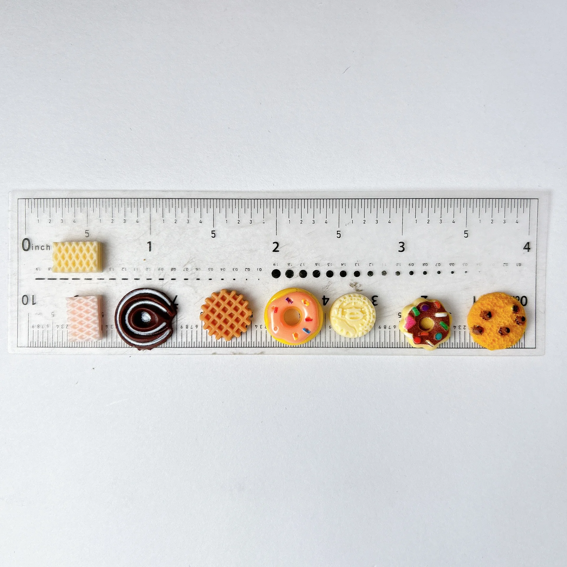 Mini 20/50Pcs Random Assorted Mini Cookie Donut Chocolate Resin Charms DIY Supplies for Nails Hair Clips Handcraft Decoration