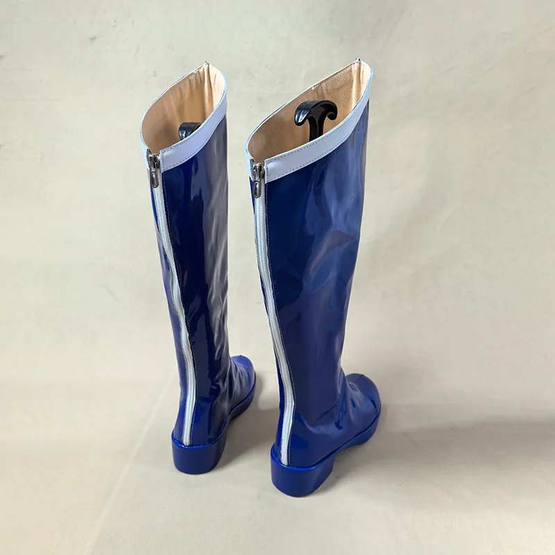 유 코스프레 스토어 라이트 블루 롤플레잉 신발 할로윈 카니발 파티 크리스마스 소품 남녀 공용